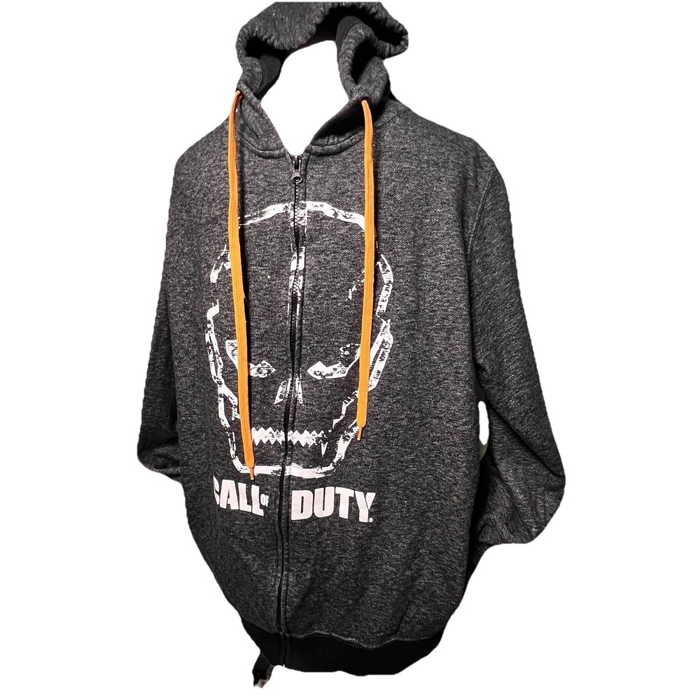 Call Of Duty Black Ops 3 III Jacket Hoodie Large Gray Mens Zip Xbox Play Station - Picture 3 of 8